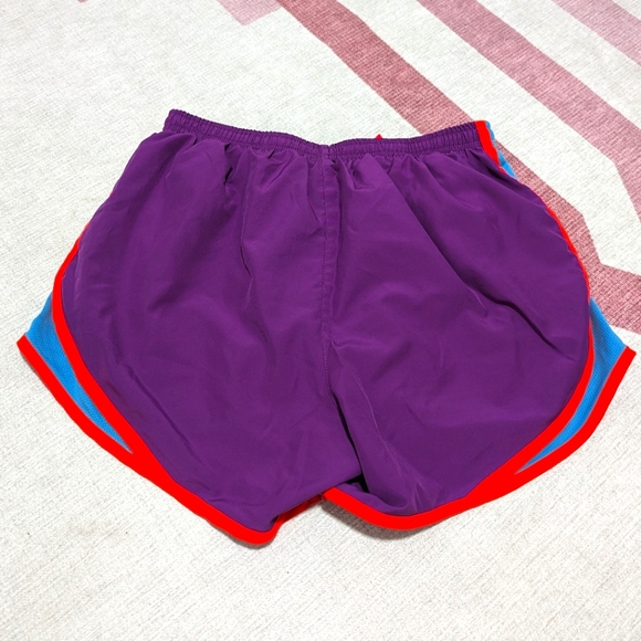 Small Neon Purple, Blue, and Coral Nike Running Shorts - Picture 2 of 3